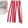 200pcs Plastic twist ties, 5"x 5/32", Red, Re-Usable, Moisture resistant