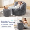 Hobestluk Bean Bag Chairs Ottoman for Adults Big Bean Bag