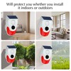 Yasorn RF Solar Infrared Alarm, Motion Sensor Alarm with Remote