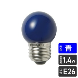 ELPA LDG1B-G-G252 LED G40 LED Bulb Lighting E26 100V 1.4W Blue Indoor