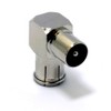kenable RF Right Angle Adapter Plug to Socket For TV
