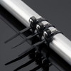 XINGO 110 PCS Black Zip Ties with Screw Hole 7.5