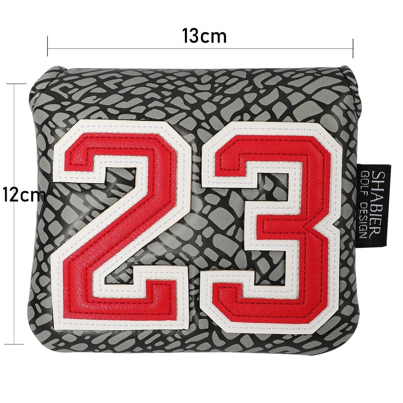 SHABIER Golf Large Mallet Headcover with No23 Design for Golf