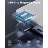 140W USB-C to MagSafe 3 Fast Charging Cable 6.6FT Braided
