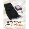 5PCS Yaki Straight Clip in Hair Extensions 14 Inch Natural