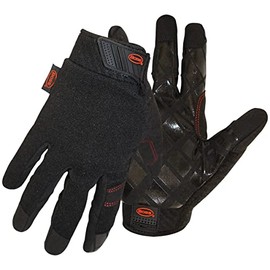 Boss Men's Diamond Grip Mechanic's Work Gloves, High Strength, Superior Grip, Black, Large (5211L)