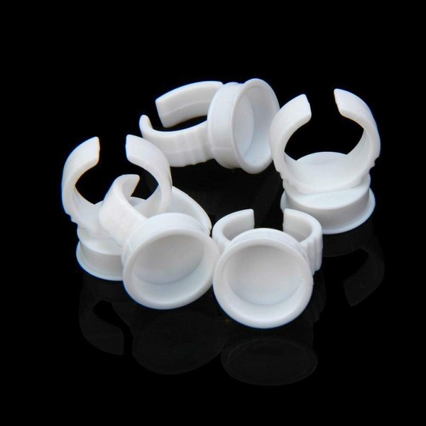 Pigment Rings -Combofix 300PCS Tattoo Ring Ink Cup Paint Ring