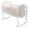 Baby Doll Bedding Minky Chevron - Juego de Ropa de