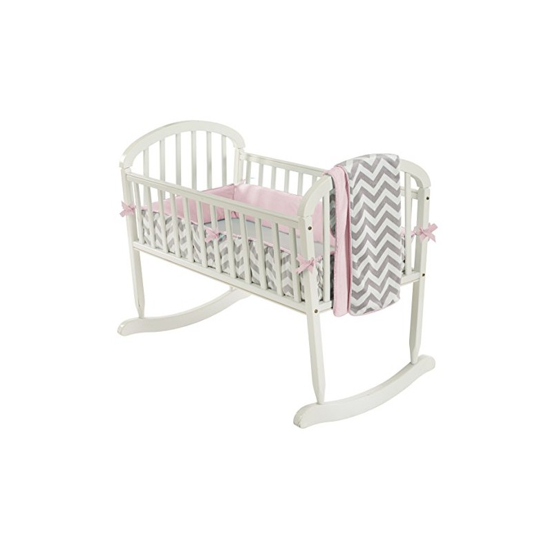 Baby Doll Bedding Minky Chevron - Juego de Ropa de