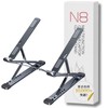 Aqualoach Laptop Stand, Foldable, PC Stand, Aluminum, 2 Tier Height