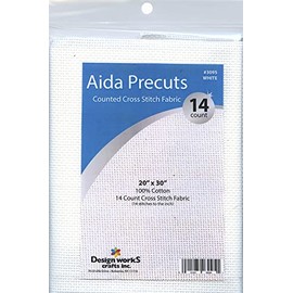 Design Works Crafts Aida Fabric, White