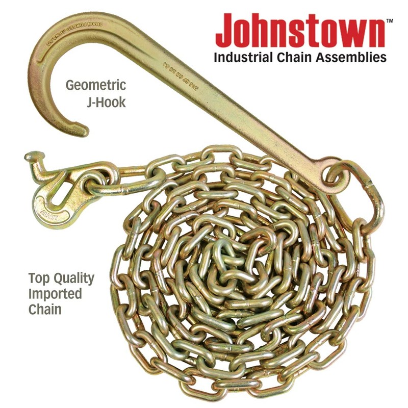 VULCAN Johnstown Tow Chain with 15 Inch Forged J Hook