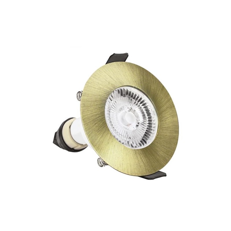 Integral ILDLFR70D045 Evofire GU10 Downlight, Antique Brass, 85mm, Round