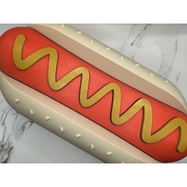 Jumbo 10” Hot Dog Display Prop Oversized Food Decor Hot Dog Stand