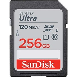 SanDisk 256GB Ultra SDXC UHS-I Memory Card - 120MB/s, C10, U1, Full HD, SD Card - SDSDUN4-256G-GN6IN