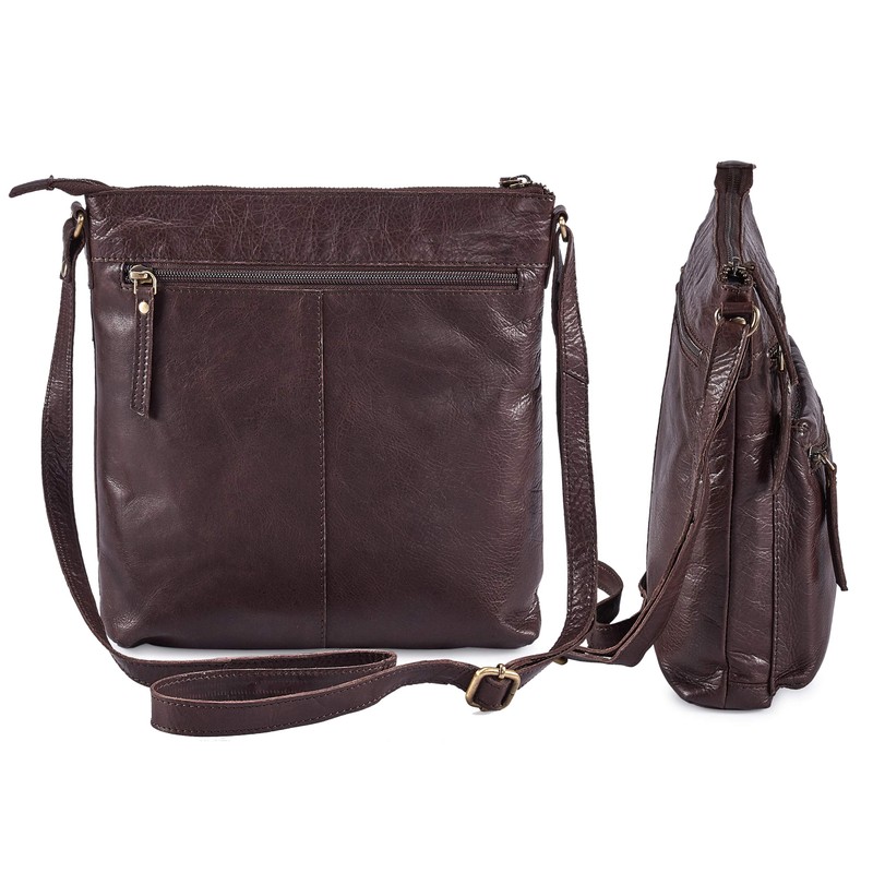 Wise Owl Accessories Real Leather Small Crossbody Handbags & Purses