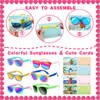 24 PCS Valentines Day Cards for Kids Sunglasses School Party