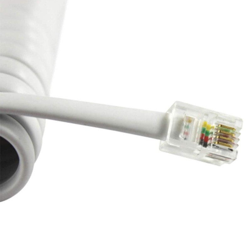 SAISN Telephone Handset Cord Modular Coiled Phone Curly Cable (15