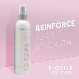 BioSilk BioSilk for Dogs Silk Therapy Detangling Plus Shine Protecting Mist for Dogs | Best Detangling Spray for All Dogs & Puppies for Shiny Coats and Dematting | 8 Oz - Pack of 6