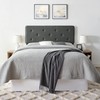 Classic Brands Maxwell Tufted Upholstered Headboard, Dark Grey, Full
