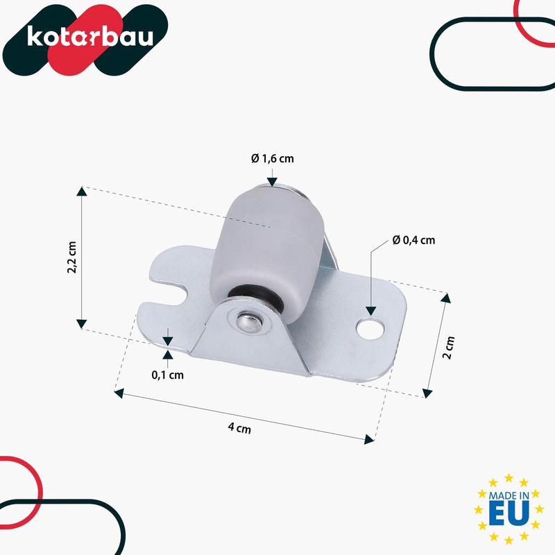 KOTARBAU Transport Castors 22 mm / 33 mm Rubber Universal