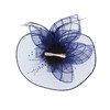 Zac's Alter Ego Lace & Net Fascinator with Feathers on
