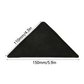 BE-TOOL 8 Pieces Carpet Grippers, Non-Slip Carpet Tape, Reusable PVC Carpet Corner Stickers for Wooden Floors, Tile Floors and Concrete Floors