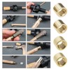 Micro Traders 10PCS Threaded Snooker Pool Cue Ferrules for Stick