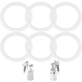 Yudylg 6-Pack Spray Paint Cup Gaskets - Precision Seals for Titan CAPSpray Maxum II Gun & Maxum Elite Gun | Replaces 0297052 & 297052 | Leak-Proof Paint Sprayer Parts