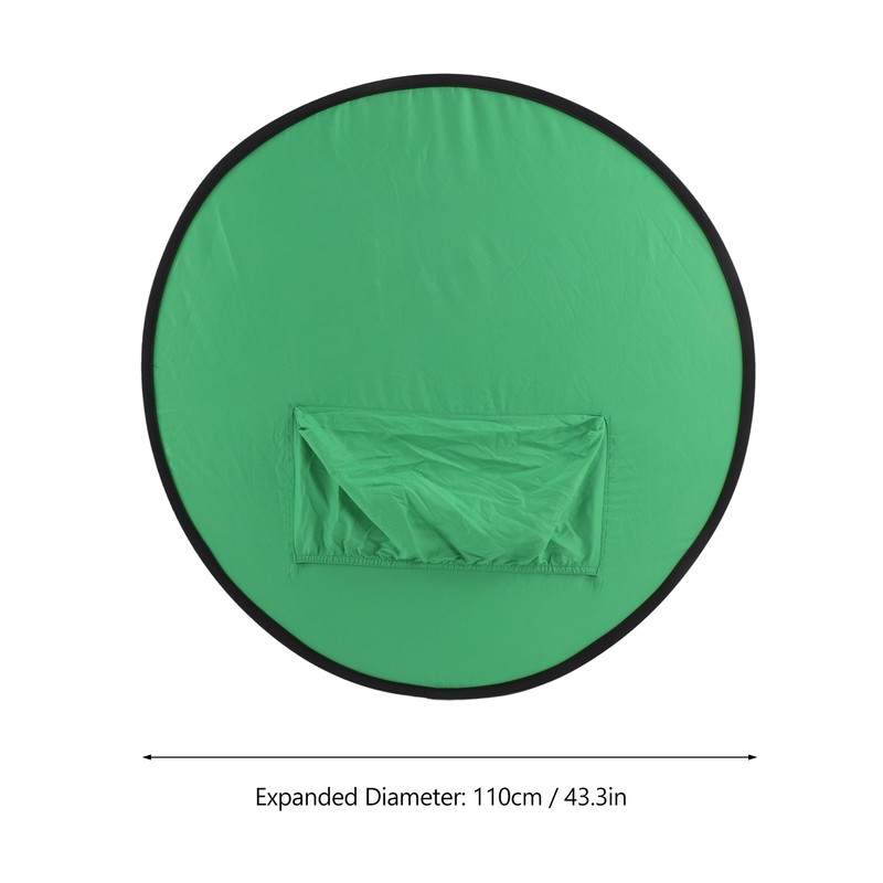 Blue Green 2 in 1 Background Screen Collapsible Portable Chromakey