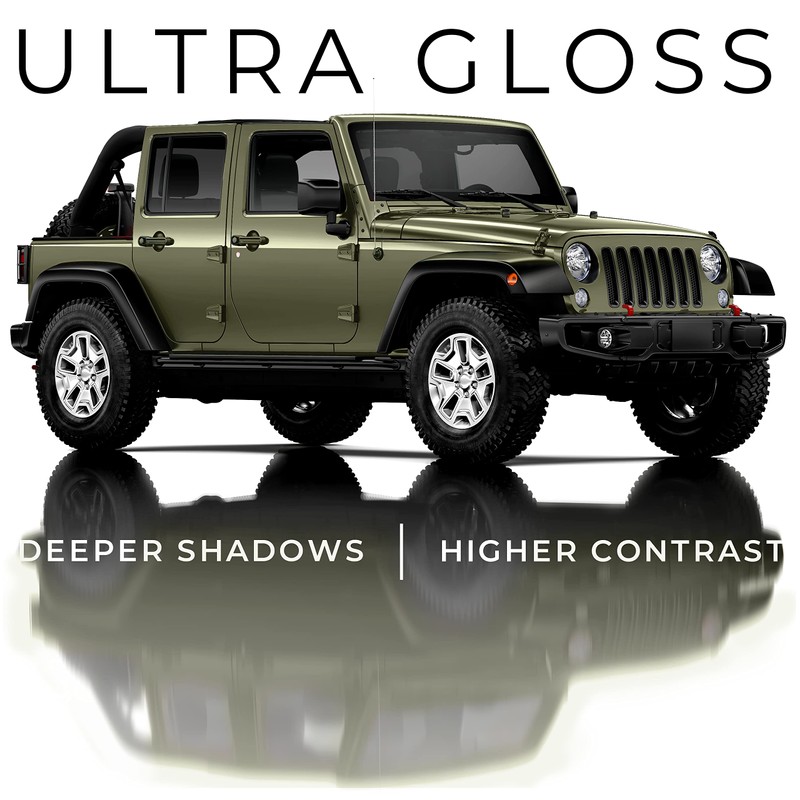 VViViD+ Ultra Gloss Khaki Green 1ft x 5ft Vinyl Car