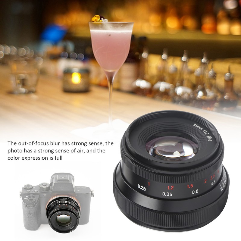 7Artisans 35mm F1.2 II Large Aperture Lens for Sony A6600/A6400/A6000
