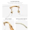 HEPIDEM 100% Really Buffalo Horn Handmade Glasses Frame Square Rimless