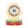 JIESITE 14 Gram Clay Poker Chips Monte Carlo Poker Chips