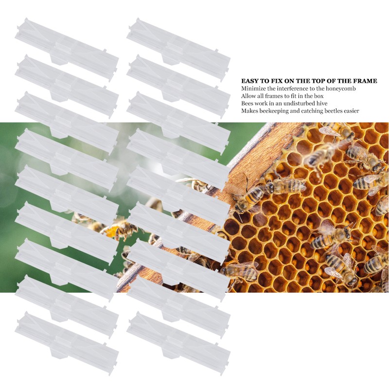 18Pcs Beehive Beetle Trap Housefly Insect Trap Beekeeper Beekeeping Equipment