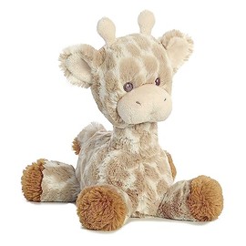 Aurora® Snuggly Loppy Giraffe™ Baby Stuffed Animal - Comforting Companion - Imaginative Play - Brown 8 Inches