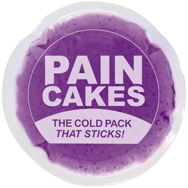 PAINCAKES Reusable Sticks to Body, Cold Pack, 5" Large, Body Stickable Ice Pack for Targeted Cold Therapy, Perfect for Injuries, and Small Areas, Latex-Free Cold Compress, Purple