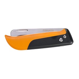 Fiskars 340140-1001 Folding Produce Harvesting Knife, Orange/Black