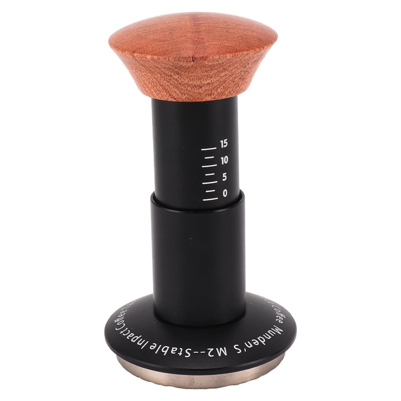 Coffee Tamper Spring Loaded Tamper Calibrated Coffee Tamper Wood Handle