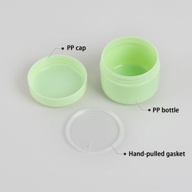 4 Stück Cremedose, ragbarer ointment jars, Geruchsdichte Dose, 50ml, Weed Box, Starke Abdichtung, für Kosmetik Cremes Lotionen ätherische Öle refillable travel pots(weiß, gelb, rosa, grün)