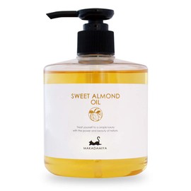 Macadamiya Sweet Almond Oil, 10.1 fl oz (300 ml), Massage Oil, Carrier Oil (Perfect for Body Care)