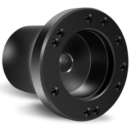 QYMOPAY Steering Wheel Adapter Golf Cart Steering Wheel Adapter for EZGO TXT&RXV Club Car Black Golf Carts Mounting Adapter(Black)