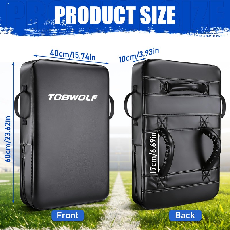 TOBWOLF Football Blocking Pad, 4in Multi-Sport Foam Training Shield
