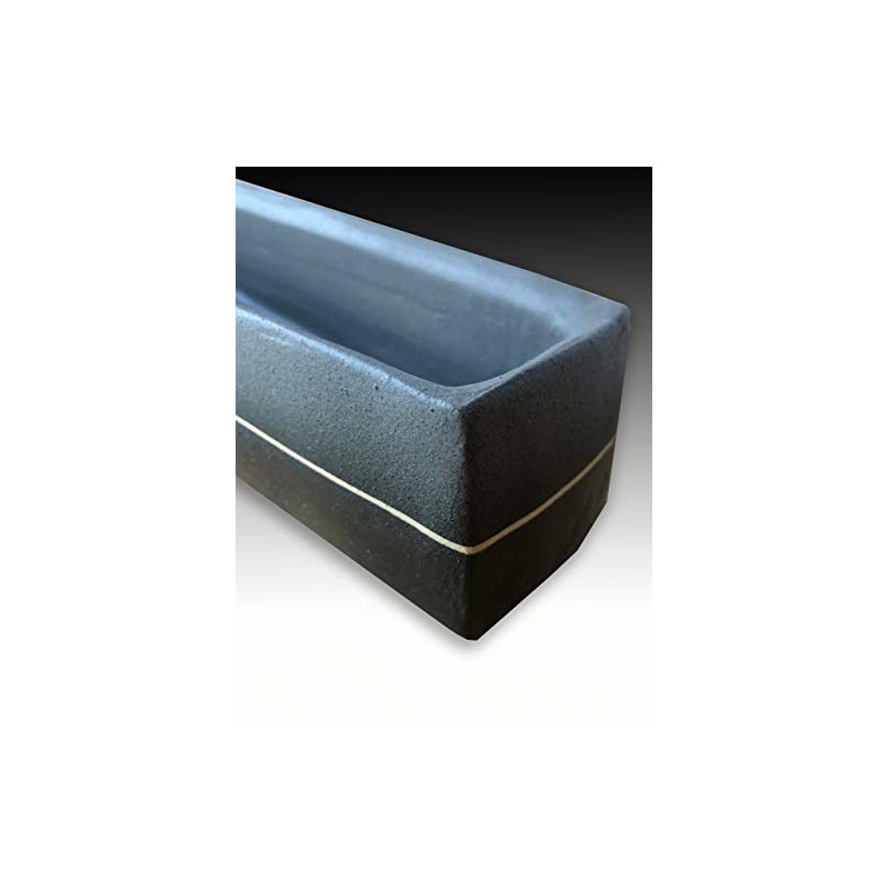 Ikebana Flower Vase, Japanese Ceramic, Narrow Gray