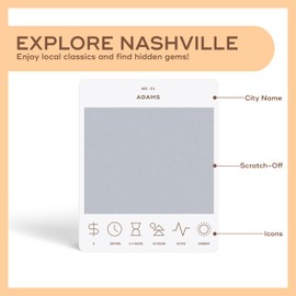 Nashville Adventure Bucket List: 50 Scratch-Off Cards for Outdoor Activities, Tourist Attractions, and Road Trips - Perfect Travel Gift and Guide for Exploring Nashville