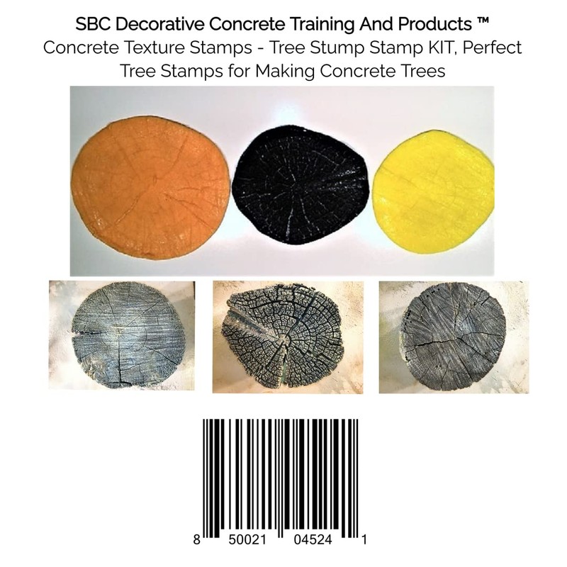 Concrete Texture Stamps And Masonry Forms Tool - Tree Stump