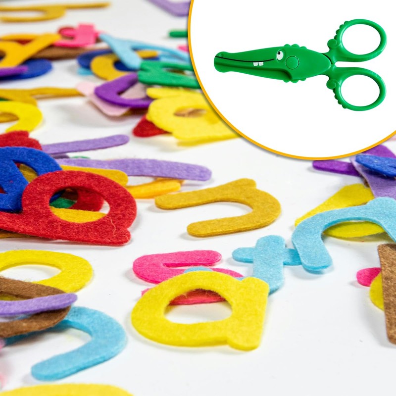 Lotsdonxia Kids Safety Scissors – School Supplies Cute Crocodile Shape