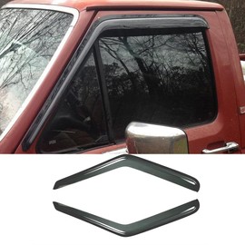 Puermto Side Window Wind Deflector, 2pcs Protective Replacements Rain Guards Set, Window Visor fit for 1980-1996 Ford Bronco, F-150, F-250 & F-350 Super Duty with Standard Cab 92068