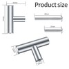 Kigniote 16PCS Cabinet T Bar Handle Chrome Kitchen Drawer Knobs