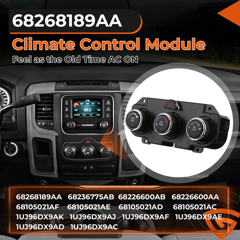 Front Climate Control Module 599-217 Heater A/C Control Switch fit